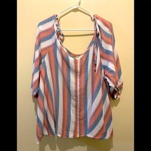 H.I.P Summer Blouse Multicolored BoHo Design